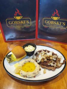 Burger steak from Gorski's in Mosinee WI