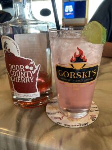 Cherry Moscow Mule from Gorski's in Mosinee Wisconsin.
