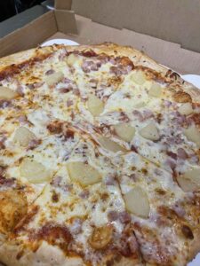 Hawaiian Pizza from Gorski's in Mosinee Wisconsin.