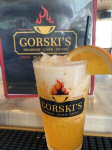 Orange Dreamsicle cocktail from Gorski's in Mosinee Wisconsin.